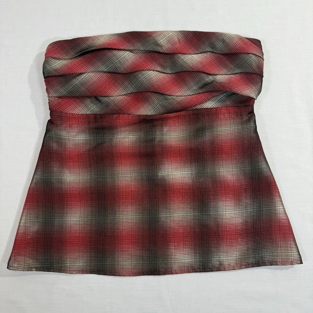 The Limited Y2K Strapless Top Side Zipper Sz Small
